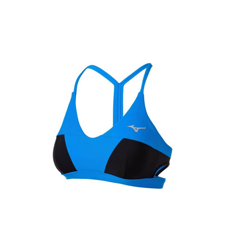 Reggiseno Sportivo Mizuno Pallavolo April Ross Vantage Thin Strap Donna - Blu/Nere - 62437-AVSP